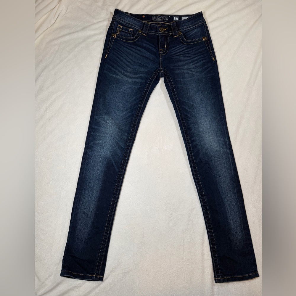 Miss Me Dark Blue Skinny Jeans